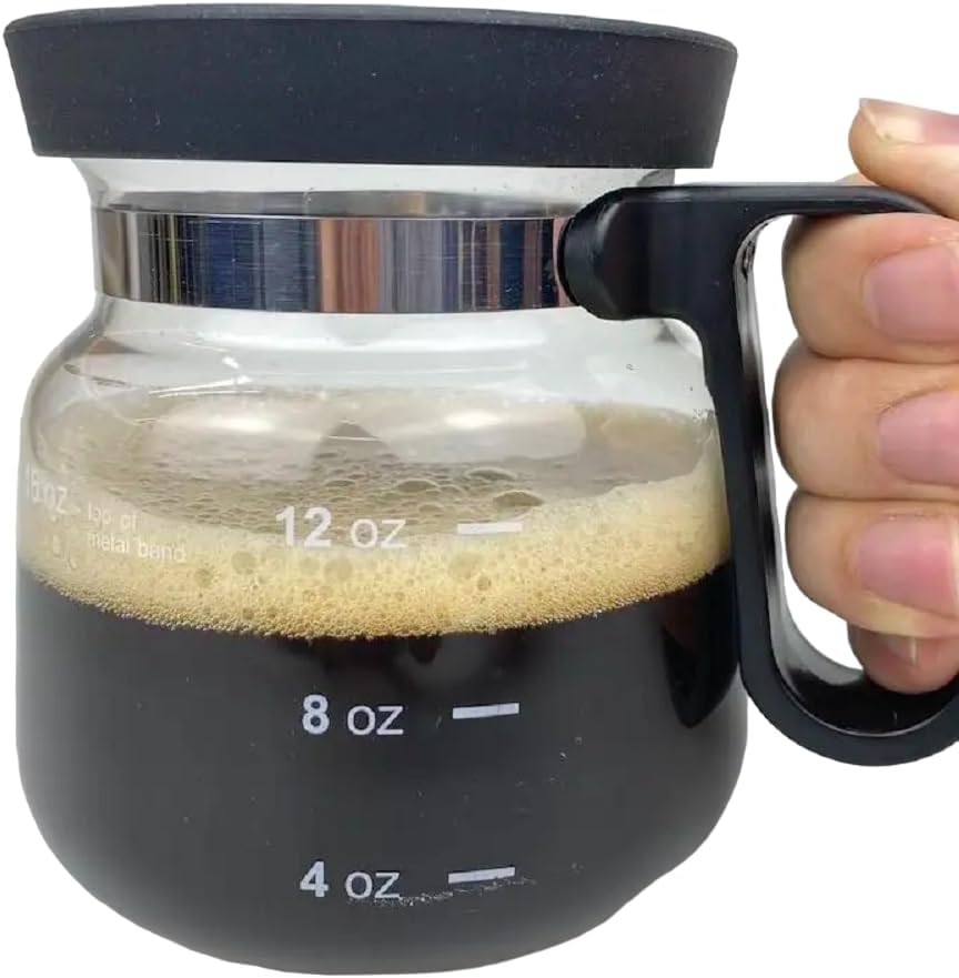 Coffee Glass Pot Tea Cup Mug Collectible 16 Oz Ounces (Coffeepot)