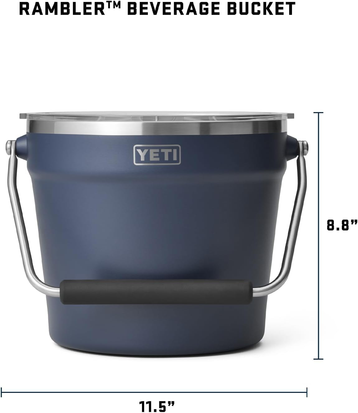 Beverage/Ice Bucket, Holds 6 Longnecks or 3 Bottles of Wine